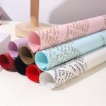 European Elegance Waterproof Wrapping Paper Chic Newspaper Print Floral Gift
