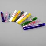 4 Inch Glass Cigarette Bat One Hitter Pipe Recycling Hookah Tube 12mm Diameter