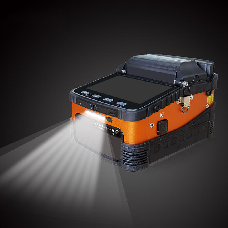 Customized fusion splicer ai5 optical fiber fusion splicer AI-5 4 motors splicing machine trunk line construction ftth project
