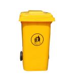 120L big public outdoor HDPE medical standing trash plastic garbage bin