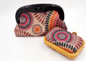 Wholesale Classic Satin Pleated Hand Clutch Purse , Flower Pattern Glitter Clutch Bag from china suppliers