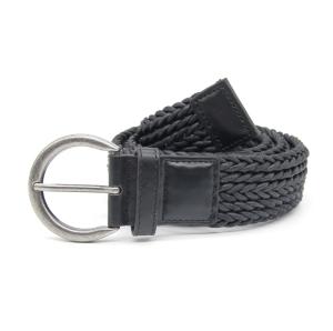 Wholesale 110cm Length Business Mens Elastic Stretch Belts Woven Waxed Polyester Strip from china suppliers