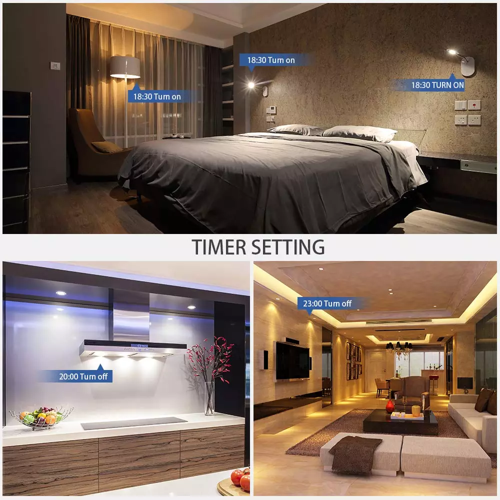 16A 3kw Wireless Multi Plug ZigBee Multi Outlet Remote Control