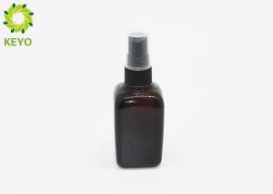 Wholesale Empty Square Glass Toner Bottle With Pump , Amber Liquid Foundation Bottle from china suppliers