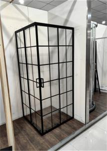 Wholesale Shower Cabins , Shower Units 900 X 900 X 1900 mm square black aluminum from china suppliers