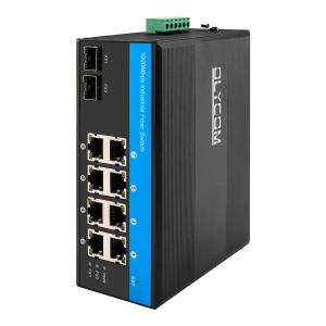 Wholesale 10 Port Gigabit Industrial Network Switch SFP Fiber Uplink Din Rail Unmanaged from china suppliers