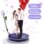 Wireless RGB 360 Rotating Photo Booth Selfie Video Wedding Party