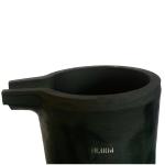 Metal Saving Crucible With Pouring Nozzle Metal Melting Silicon Carbide Graphite