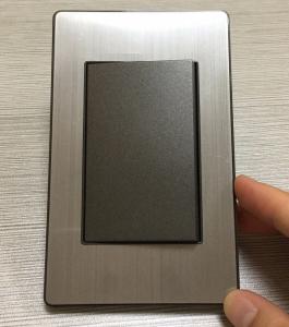 Wholesale Brushed Stainless Steel 1 Gang 2 Way Switch Over Current Protection Easy Installation from china suppliers