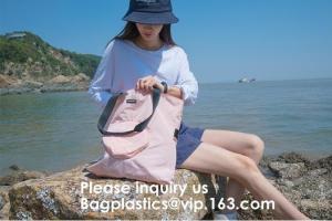Wholesale Tote Handle Shopper, Colorful Hanging Travel Toilet Lady Cosmetic Bag With Net Compartments Organic Cotton handy bags from china suppliers