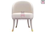 Fully Upholstered Velvet Armrest Dining Chair with Hardware Fitting