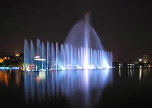 China Air Explosion Musical Water Fountain Project With 12 Month Free Warranty on sale