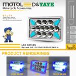 575*350*295 mm YAYE CG125 DC12V Motorcycle LED Headlight Bulb with DRL / Turn