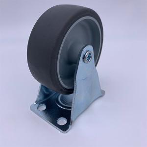 Wholesale Elastic Rubber Wheel No Noise Fixed Castor 3 Inch 75mm from china suppliers
