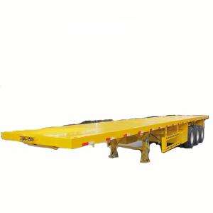 Wholesale Truck Trailer 3 Axle Cargo Gooseneck 20ft 40ft Container Chassis Skeleton Semi-Trailer from china suppliers