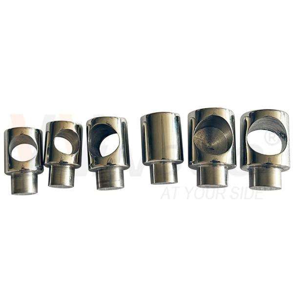 Handrail Fittings SUS 304 316 Mirror Satin Blind Passant Hole Stainless Steel