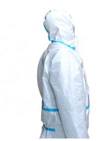 Wholesale Anti Saliva Disposable Lab Gowns , Nonwoven Fabric Disposable Dust Suits from china suppliers