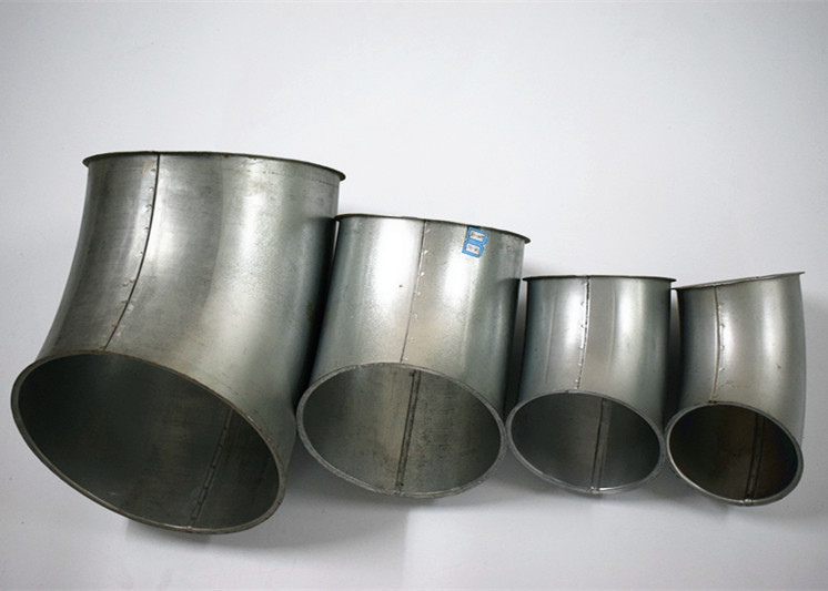 225-90 Deep Drawn 300mm Duct Bends Galvanized Steel