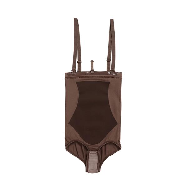 Adjustable Strap Sheer Mesh Seamless Panty for Women's Firm Foundations Butt Lifter