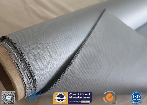 Chemical Resistant Gray Color Silicone Coated Fiberglass Fabric 160g Two Sides
