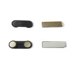Custom Size Block Neodymium Magnetic Name Badge Nickel Coating