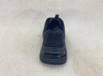 Black Ladies Bling Trainers Pigskin Insole Rhinestone Sneaker