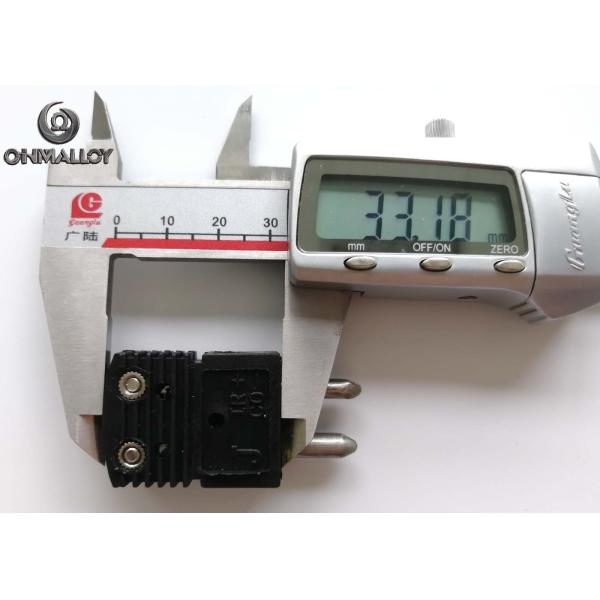 Round Pin Thermocouple Type J Middle Size Connector Thermometer Plug Same as OME*A Connector