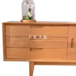 New Model Oak Burlywood Modern Wooden Tv Furniture Tv Stand Pictures FL-B005-B