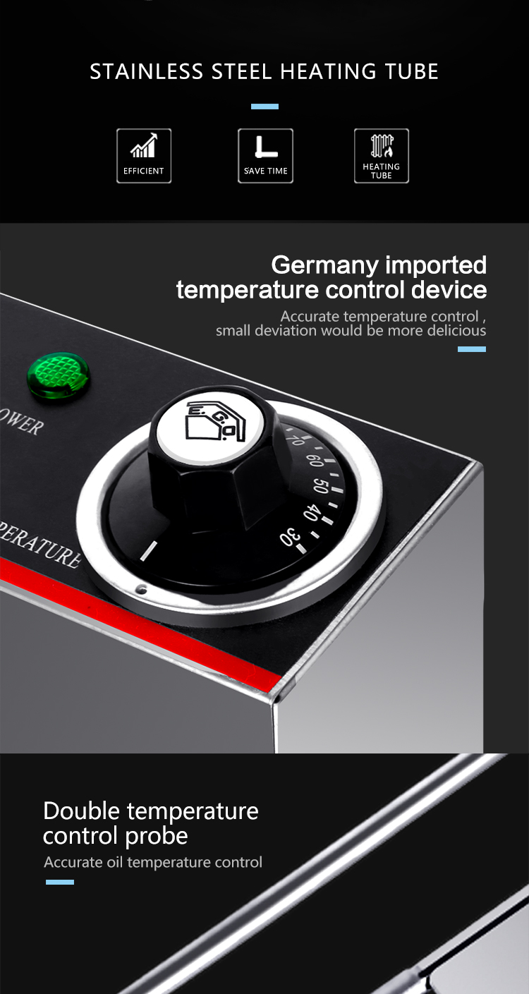Accurate Temperature Control Probe Electric Commercial Pasta Cooker for Kitchen 3.5kW