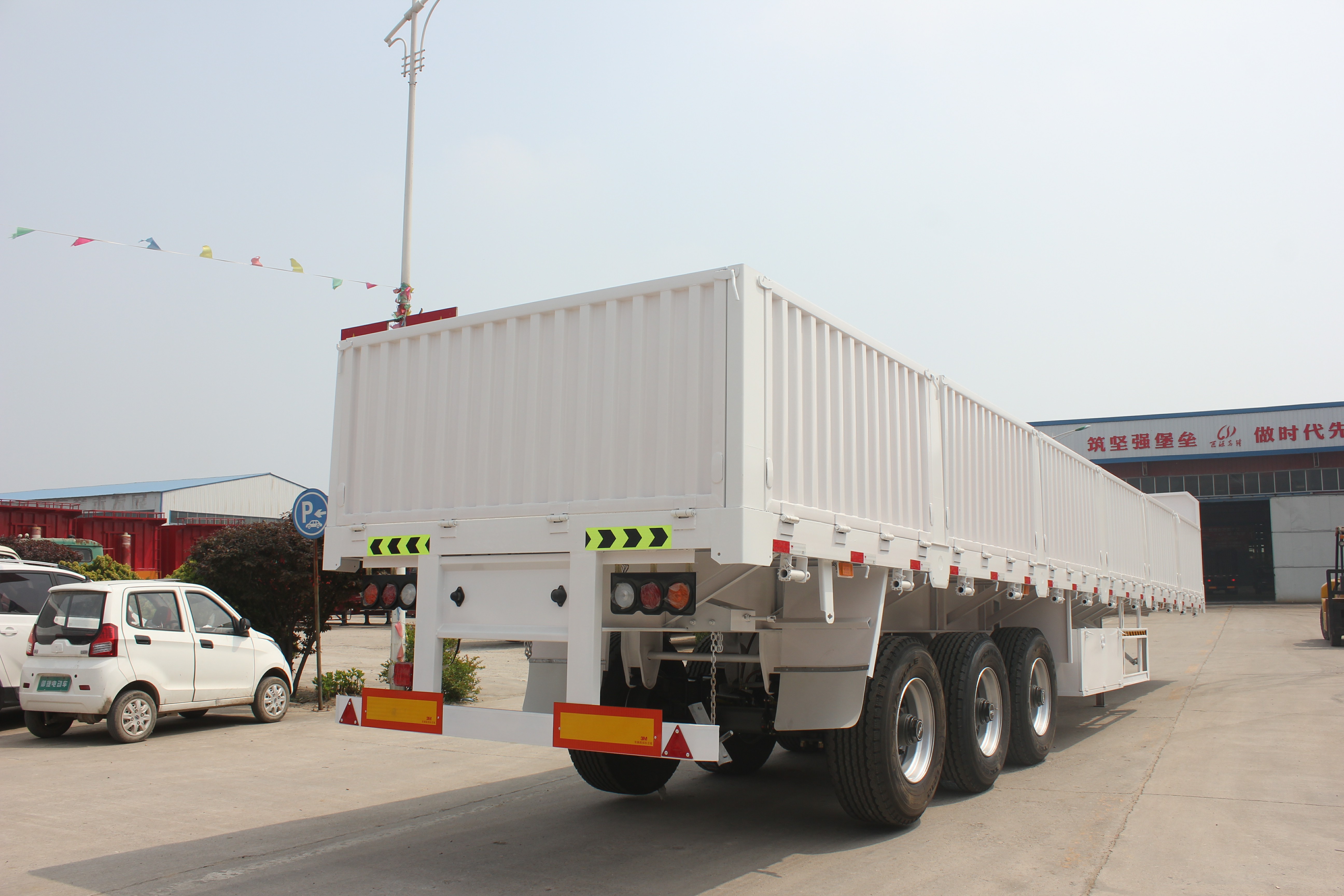 Special Vehical Manufacturing 30-60 Tons 45 Ft Semi Trailer with York Optional Axle
