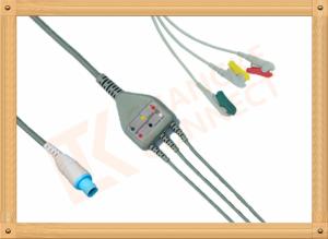Wholesale Medical Hellige Ecg Patient Cable 10 Pin Grabber IEC 3 Leads from china suppliers