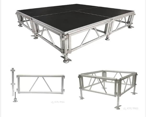 Outdoor Concert Stage Platform Round Square Aluminium Staging Platform