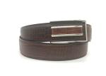 Men 's Full Grain Leather Ratchet Belt / Automatic Nickel Free Flap Hidden