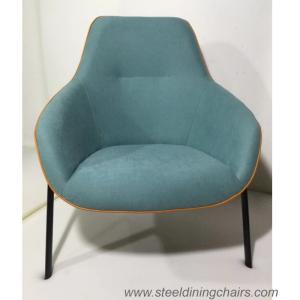 Wholesale Upholstered Single Seater Blue Accent Armchair With Steel Frame from china suppliers