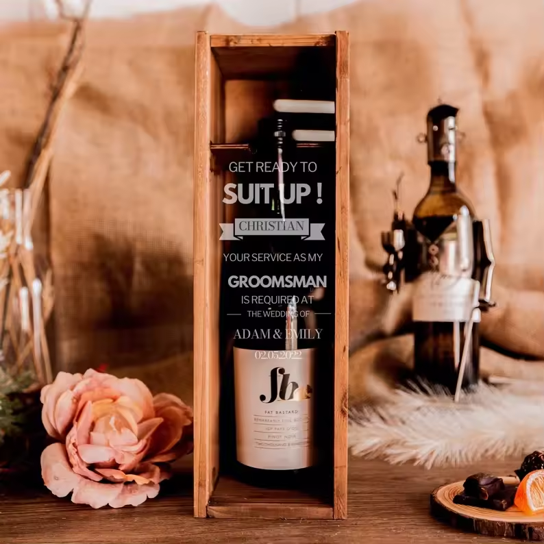Customized Color Vintage Wooden Wine Case Wine Crate With Lid Clear Acrylic