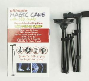 Wholesale Aluminum Collapsible Cane Walking Stick Folding Cane With Built In Lights from china suppliers