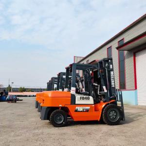 Wholesale 4 Wheel Drive Warehouse Forklift FD40 4000KG Diesel Forklift 21km / Hour from china suppliers
