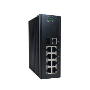 Wholesale 10 Ports Industrial Ethernet Switch Managed 10M / 100M / 1000M DC 12V - 58V from china suppliers