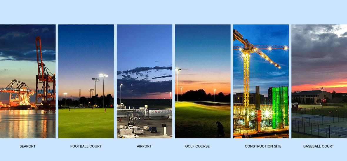 Reliable Outdoor LED Stadium Lights IP65 Rating Aluminum Construction