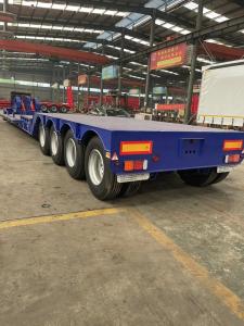 Wholesale Fuwa/BPW Axle Detachable Gooseneck Low Bed Semi Trailer for Excavator Construction Machinery from china suppliers