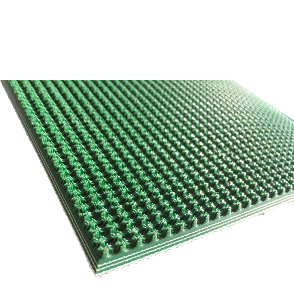 3.0mm Green Rough Surface PVC Conveyor Belt for 100mm-2000mm Width Industrial Needs
