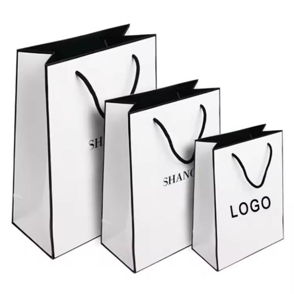 Free Design Beautiful Custom Logo Printing Art Paper Bag Gift Clothing Shipping