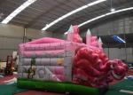 Pink Dragon Kids Inflatable Bounce House / Backyard Jump Houses For Children