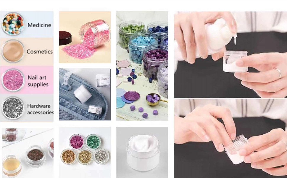Odm 5g 10g 20g Plastic Cream Jar With Screw Cap