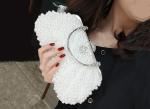 Korean wedding bag high-end pearl bag clutch chain single shoulder bag