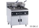 Floor Standing Potato Chip Fryer 28L Per Tank Stainless Steel Electric Deep