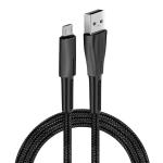 18W Nylon Braided Fast Charger Cable Breathe Light USB Data Transfer