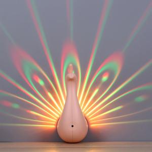 Wholesale Novelty gifts product Peacock projection lamp, funny kids toys plastic toy projective lamp peacock from china suppliers