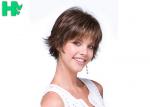 Beautiful Mixed Color Wavy Short Synthetic Wig High Temperature Wire