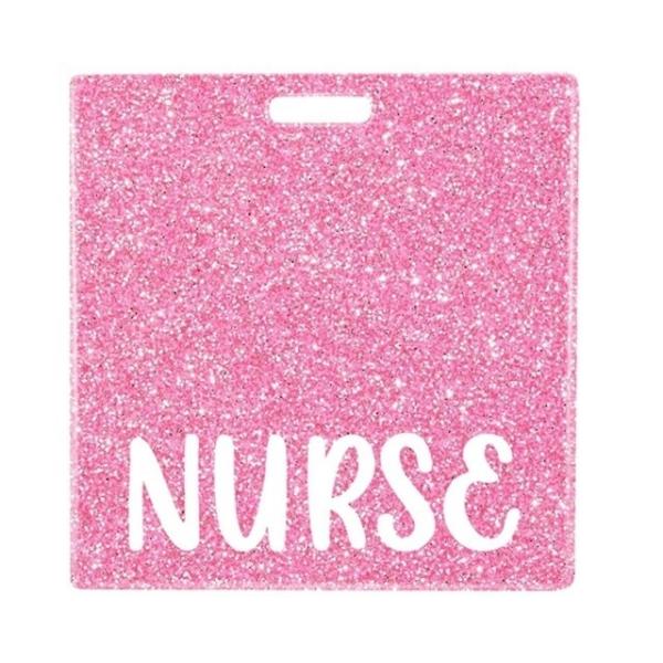 Glitter Resin Acrylic Sheet Badge Buddy The Essential Model for Business Gift